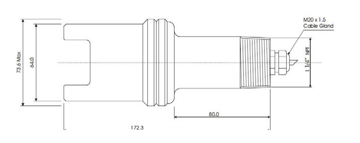 Total Suspended Solids / Turbidity Sensor with HydroMetrics IoT Telemetry